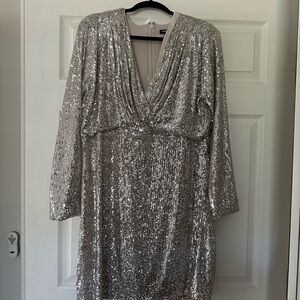 sequin express dress